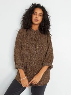 Blusa Vaporosa - NEGRO