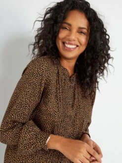 Blusa Vaporosa - NEGRO -TrendyModa Ventas blusa vaporosa negro zm196 1 frb4