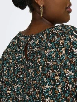 Blusa Vaporosa 'Only Carmakoma' - IMPRESIÓN VERDE -TrendyModa Ventas blusa vaporosa only carmakoma impresion verde aud34 3 frb4