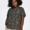 Blusa Vaporosa 'Only Carmakoma' - Leopardo -TrendyModa Ventas blusa vaporosa only carmakoma leopardo aud34 4 frb1