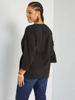 Blusa Vaporosa 'Only' - Negro -TrendyModa Ventas blusa vaporosa only negro zm903 1 frb4