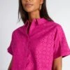 Camisa Con Bordado - ROSA CALIENTE -TrendyModa Ventas camisa con bordado rosa caliente acw56 3 frb1