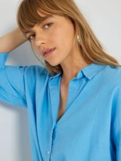 Camisa De Popelina - Azul 13 Camisa De Popelina - Azul -TrendyModa Ventas camisa de popelina azul acw51 1 frb6