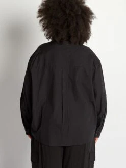 Camisa De Popelina - Negro -TrendyModa Ventas camisa de popelina negro ayd15 2 frb3