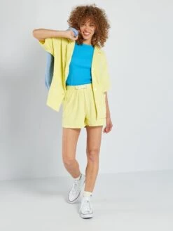 Camisa De Rizo - Amarillo