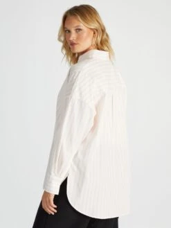 Camisa Larga Con Cuello Italiano - RAYCOCORO -TrendyModa Ventas camisa larga con cuello italiano raycocoro aee84 4 frb4