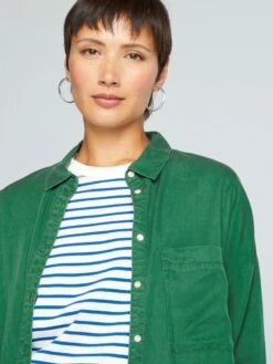 Camisa Lisa De Manga Larga - Verde -TrendyModa Ventas camisa lisa de manga larga verde aee34 4 frb3