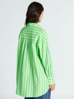 Camisa Oversize De Popelina - Rayas Verdes 13 Camisa Oversize De Popelina - Rayas Verdes -TrendyModa Ventas camisa oversize de popelina rayas verdes aee08 5 frb5
