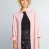Camisa Oversize De Popelina - Rosa Rayado -TrendyModa Ventas camisa oversize de popelina rosa rayado aee08 6 frb1