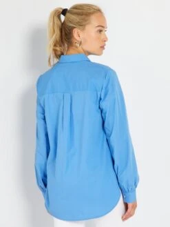 Camisa Recta De Popelina - CONÓCELA -TrendyModa Ventas camisa recta de popelina conocela aeb05 1 frb3