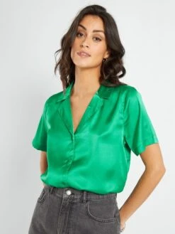 Camisa Satinada 'JDY' - VERDE