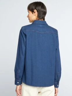 Camisa Vaquera - ENJUAGUE1 12 Camisa Vaquera - ENJUAGUE1 -TrendyModa Ventas camisa vaquera enjuague1 aii52 3 frb5