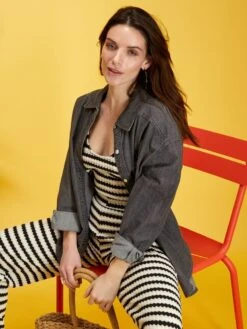 Camisa Vaquera - GRIS