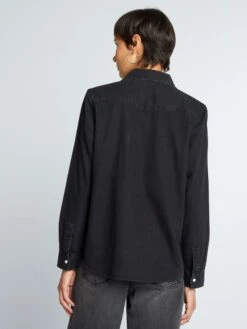 Camisa Vaquera - NEGRO_DENI -TrendyModa Ventas camisa vaquera negrodeni aii52 1 frb5