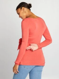 Camiseta Con Cuello Cruzado - CANGREJO ROJO -TrendyModa Ventas camiseta con cuello cruzado cangrejo rojo ala71 4 frb3