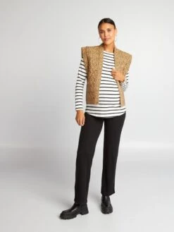 Camiseta De Lactancia A Rayas - BLANCOSTR2 -TrendyModa Ventas camiseta de lactancia a rayas blancostr2 ala70 4 frb4