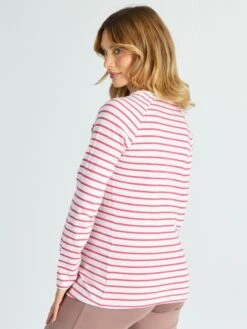 Camiseta De Lactancia A Rayas - RAYAS 9 Camiseta De Lactancia A Rayas - RAYAS -TrendyModa Ventas camiseta de lactancia a rayas rayas ala70 2 frb4