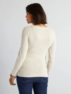 Camiseta De Lactancia - BEIGE -TrendyModa Ventas camiseta de lactancia beige akv32 1 frb7