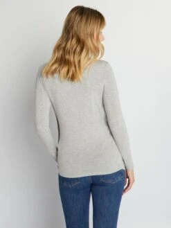 Camiseta De Lactancia Cruzada Por Delante - GRIS -TrendyModa Ventas camiseta de lactancia cruzada por delante gris ala81 1 frb3