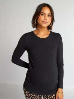 Camiseta De Lactancia - Negro -TrendyModa Ventas camiseta de lactancia negro ala78 3 frb5