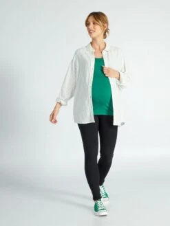 Camiseta De Lactancia - VERDE -TrendyModa Ventas camiseta de lactancia verde zm404 4 frb3