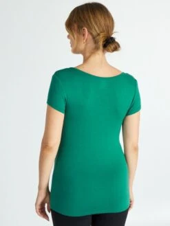 Camiseta De Lactancia - VERDE -TrendyModa Ventas camiseta de lactancia verde zm404 4 frb4