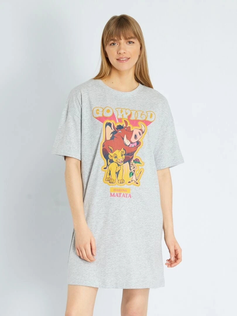 Primera página -TrendyModa Ventas camiseta de pijama de punto disney gris zr902 1 frb4