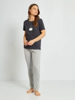 Camiseta De Punto - NEGRO