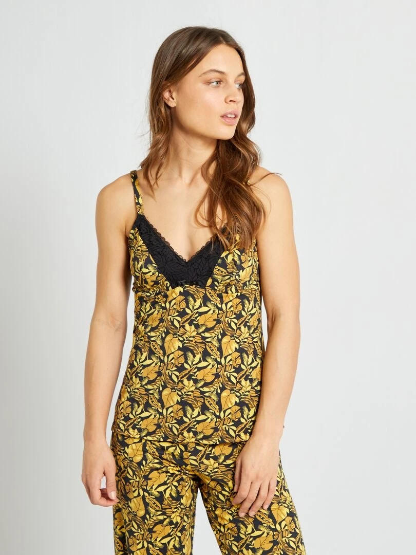 Camiseta De Tirantes De Pijama - BEIGE 3 Camiseta De Tirantes De Pijama - BEIGE