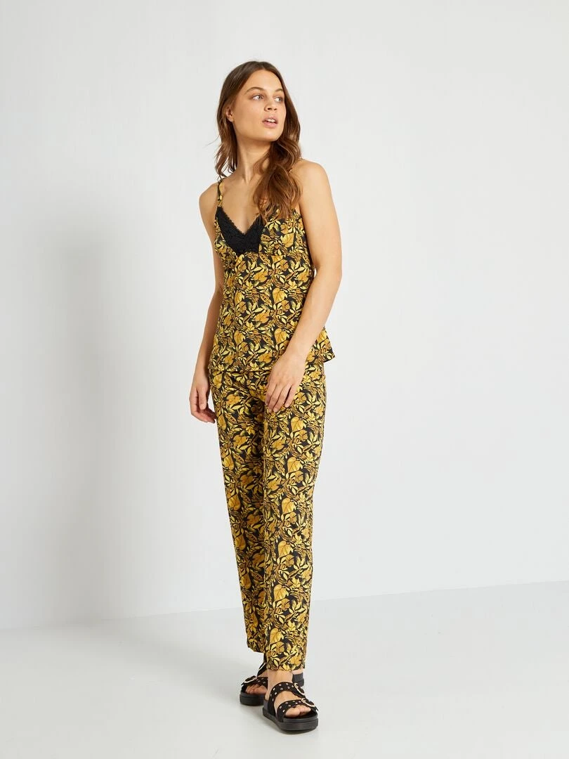 Camiseta De Tirantes De Pijama - BEIGE 5 Camiseta De Tirantes De Pijama - BEIGE - Imagen 3