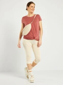 Camiseta Premamá Anudada Por Delante - ROJO -TrendyModa Ventas camiseta premama anudada por delante rojo ahq35 2 frb2