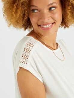 Camiseta Premamá - Blanco -TrendyModa Ventas camiseta premama blanco zo390 1 frb3