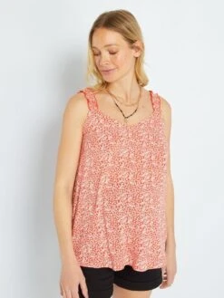 Camiseta Premamá De Tirantes - NARANJA 8 Camiseta Premamá De Tirantes - NARANJA -TrendyModa Ventas camiseta premama de tirantes naranja zq998 3 frb2