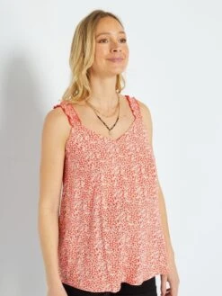 Camiseta Premamá De Tirantes - NARANJA 9 Camiseta Premamá De Tirantes - NARANJA -TrendyModa Ventas camiseta premama de tirantes naranja zq998 3 frb3