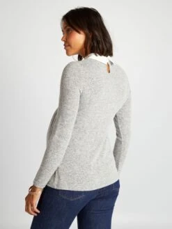 Camiseta Premamá - GRIS -TrendyModa Ventas camiseta premama gris akv33 2 frb4