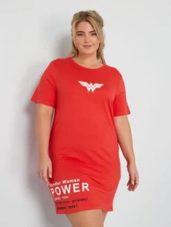 Camisón De Algodón - Rojo