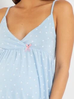 Camisón De Punto Estampado - BEIGE 7 Camisón De Punto Estampado - BEIGE -TrendyModa Ventas camison de punto estampado beige ajl19 2 frb3