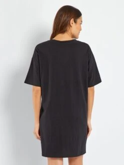 Camisón Oversize 'Las Supernenas' - NEGRO -TrendyModa Ventas camison oversize las supernenas negro ahr52 1 frb2