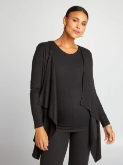 Chaqueta De Premamá Y Lactancia - Negro 10 Chaqueta De Premamá Y Lactancia - Negro -TrendyModa Ventas chaqueta de premama y lactancia negro akb95 1 frb4