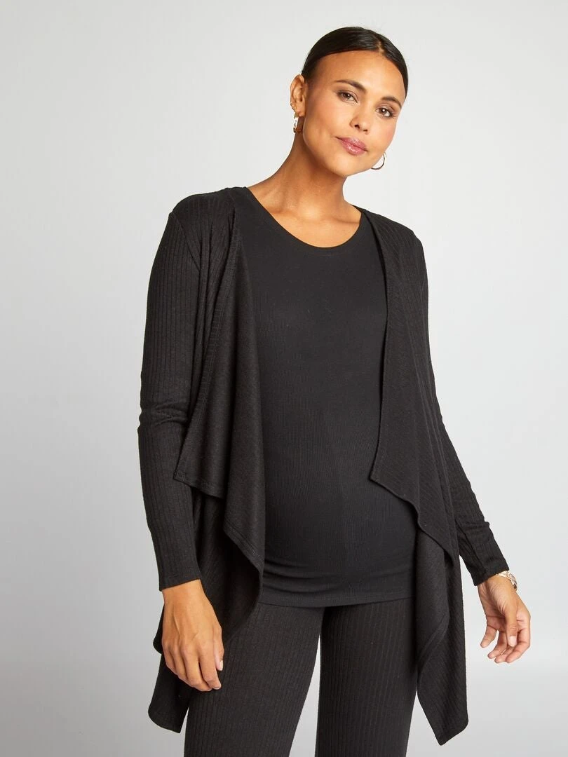 Chaqueta De Premamá Y Lactancia - Negro 6 Chaqueta De Premamá Y Lactancia - Negro - Imagen 4