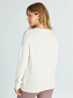 Chaqueta De Punto - Blanco 10 Chaqueta De Punto - Blanco -TrendyModa Ventas chaqueta de punto blanco akv31 1 frb4