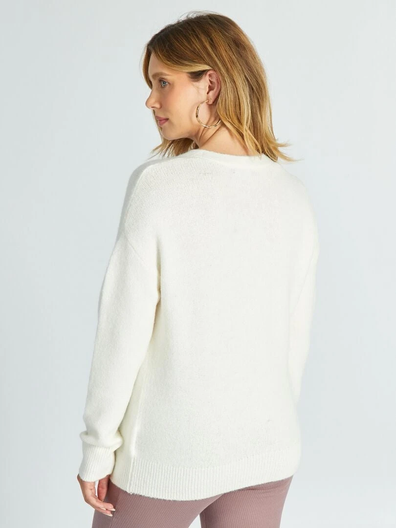 Chaqueta De Punto - Blanco 6 Chaqueta De Punto - Blanco - Imagen 4