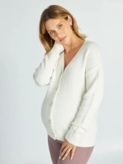 Chaqueta De Punto - Blanco 11 Chaqueta De Punto - Blanco -TrendyModa Ventas chaqueta de punto blanco akv31 1 frb5