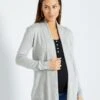 Chaqueta De Punto Premamá - GRIS -TrendyModa Ventas chaqueta de punto premama gris zm238 1 frb1