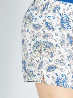 Conjunto De Pijama - 2 Piezas - Azul/blanco -TrendyModa Ventas conjunto de pijama 2 piezas azulblanco ala65 2 frb6