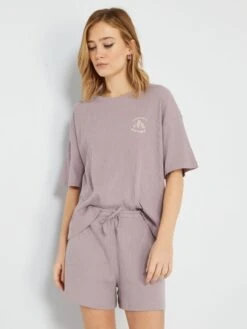 Conjunto De Pijama - 2 Piezas - PURPURA -TrendyModa Ventas conjunto de pijama 2 piezas purpura zo377 2 frb3