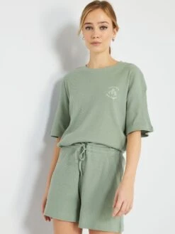 Conjunto De Pijama - 2 Piezas - VERDE