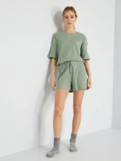 Conjunto De Pijama - 2 Piezas - VERDE -TrendyModa Ventas conjunto de pijama 2 piezas verde zo377 1 frb4