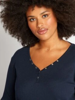 Conjunto De Pijama Con Camiseta + Pantalón - 2 piezas - Azul -TrendyModa Ventas conjunto de pijama con camiseta pantalon 2piezas azul arc69 1 frb3