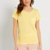 Conjunto De Pijama Corto - 2 Piezas - Amarillo -TrendyModa Ventas conjunto de pijama corto 2 piezas amarillo ala69 2 frb1